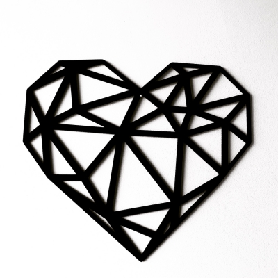Serce Geometryczne 30 cm